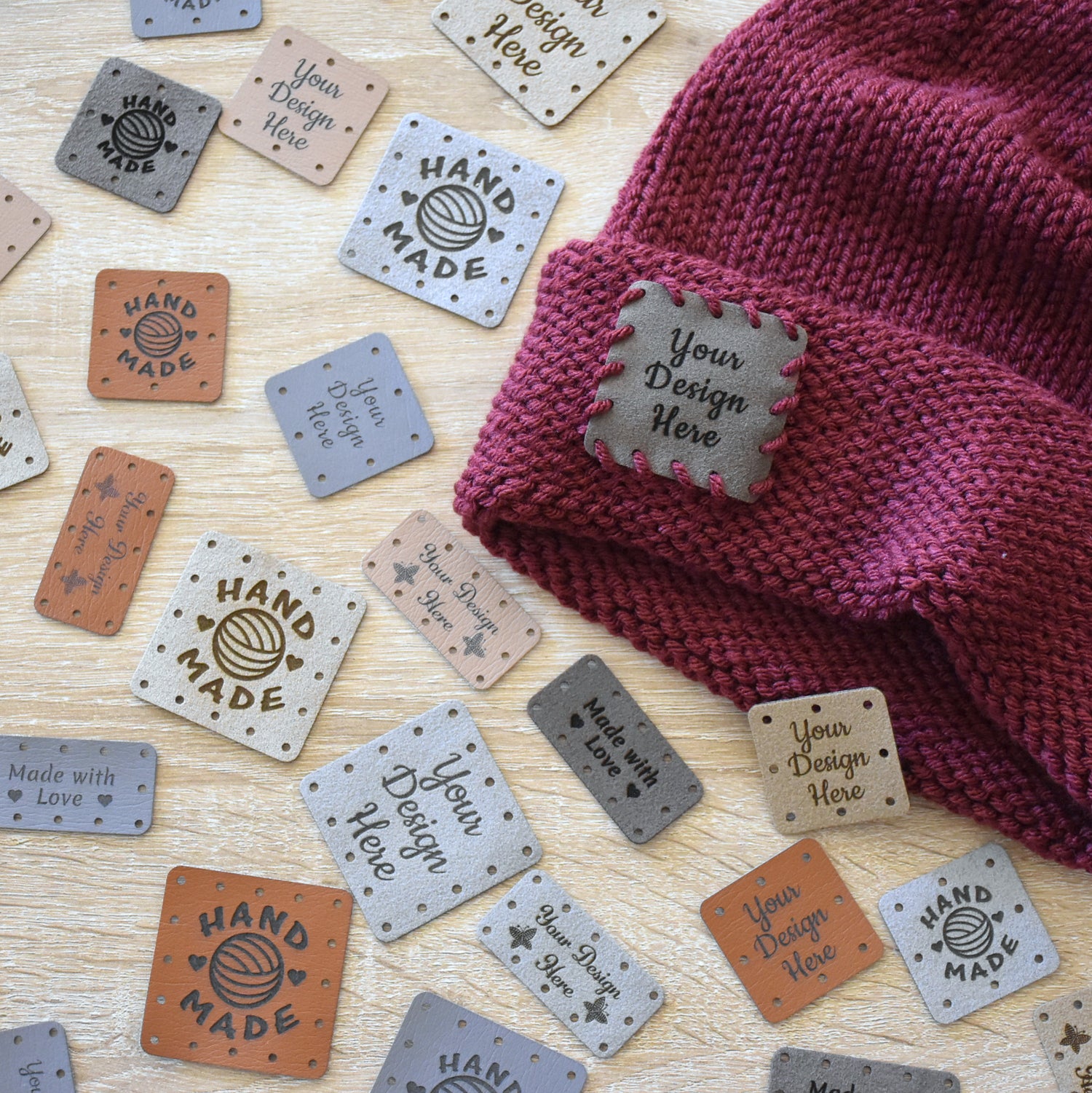 Handmade Sew-On Knitwear Clothing Patches Labels Tags