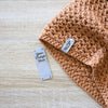 Custom Ultrasuede Sew-On Tags - Gray