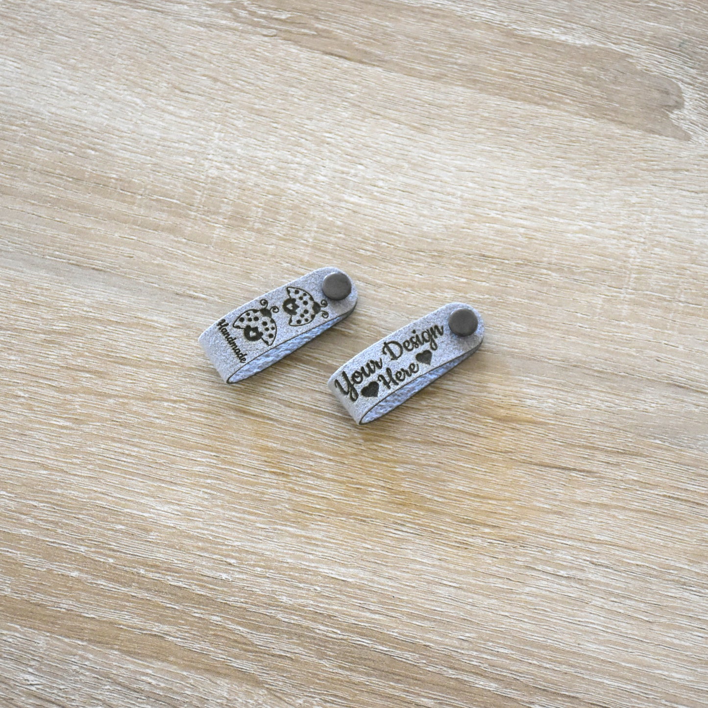 RE-ORDER - Ultrasuede Rivet Tags