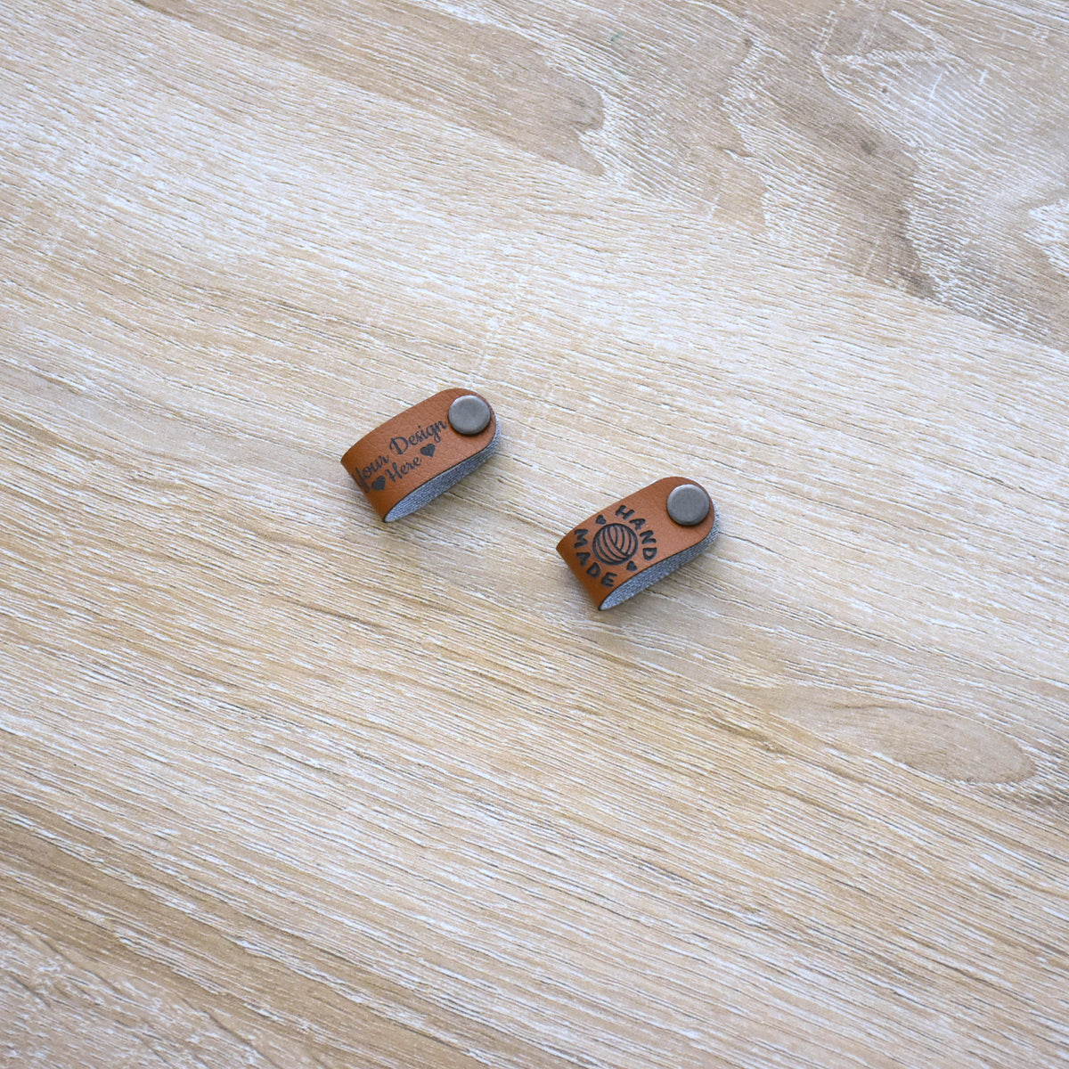 Custom Ultraleather Rivet Tags - Curry