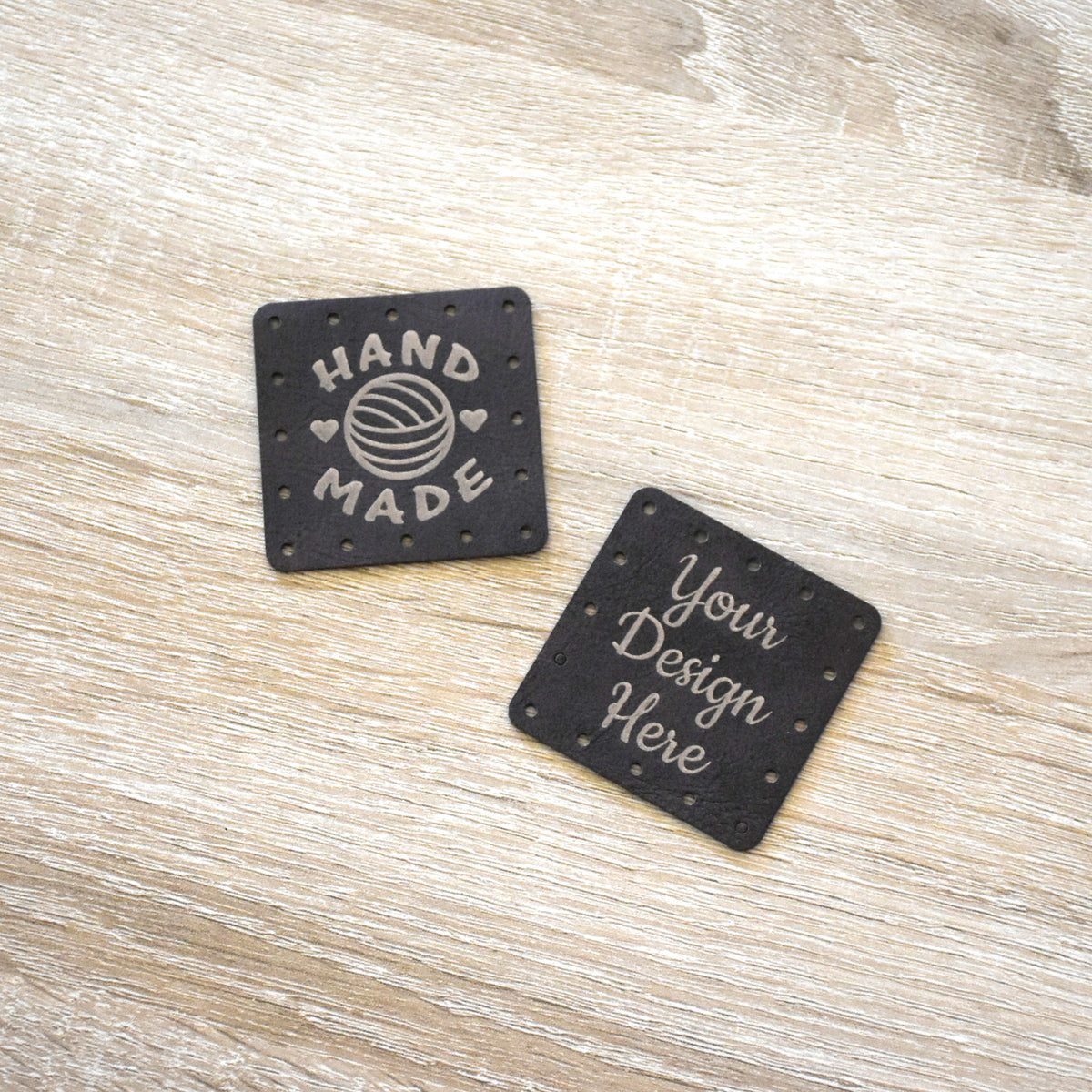 Wholesale Metallic Inlay Sew-On Patches - Brown