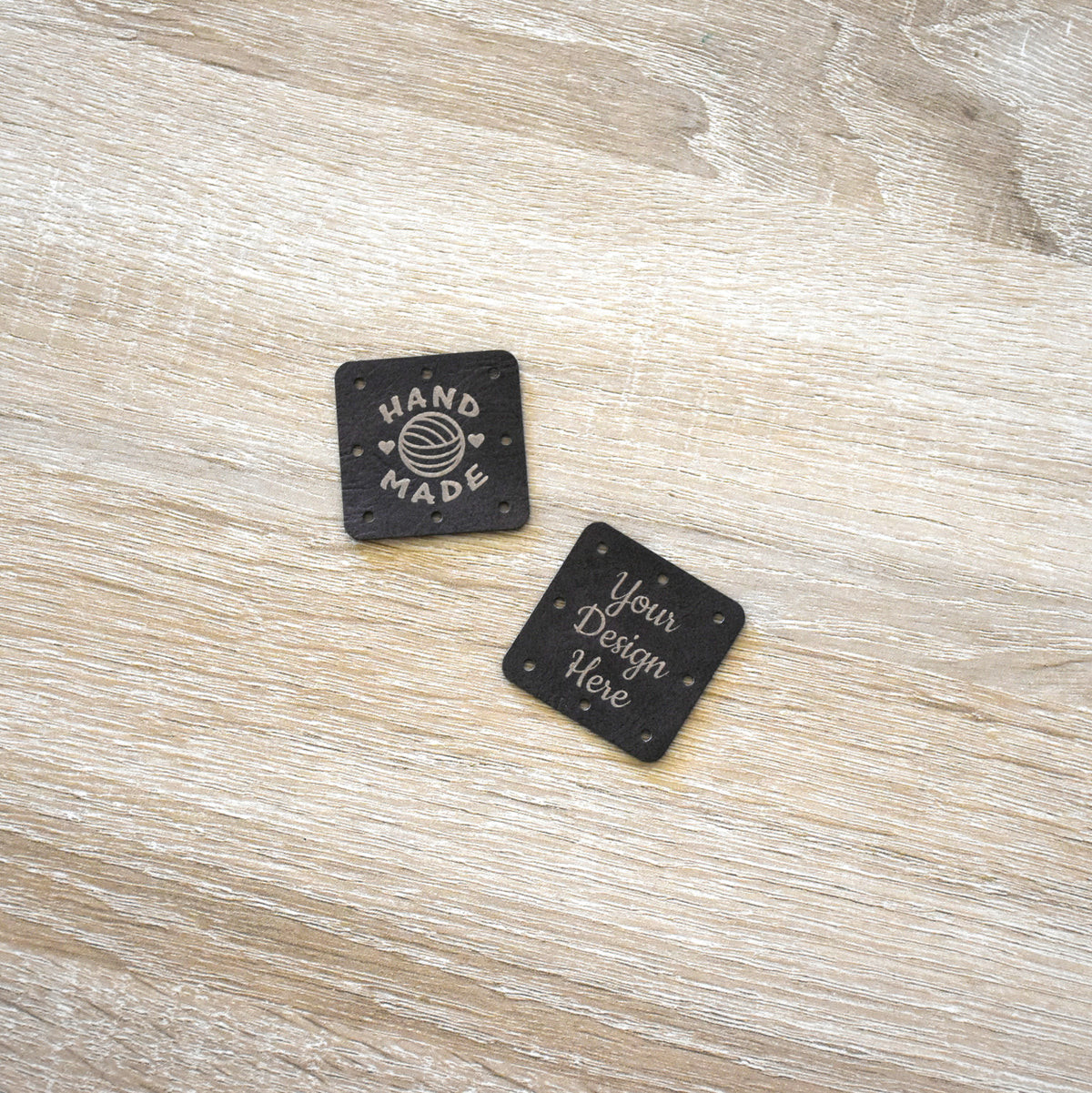 Wholesale Metallic Inlay Sew-On Patches - Brown