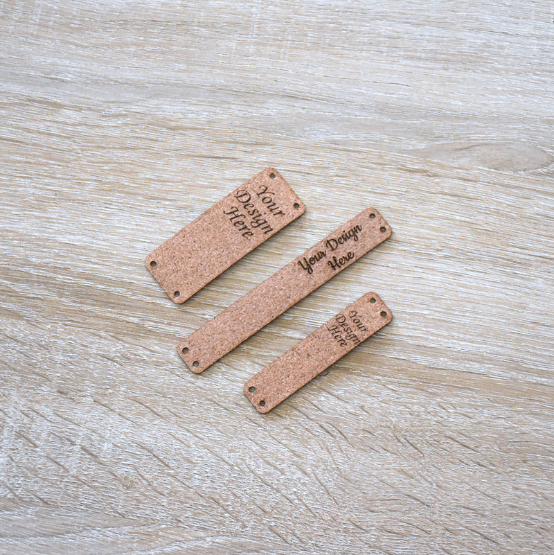 Wholesale - Natural Cork Sew-On Tags