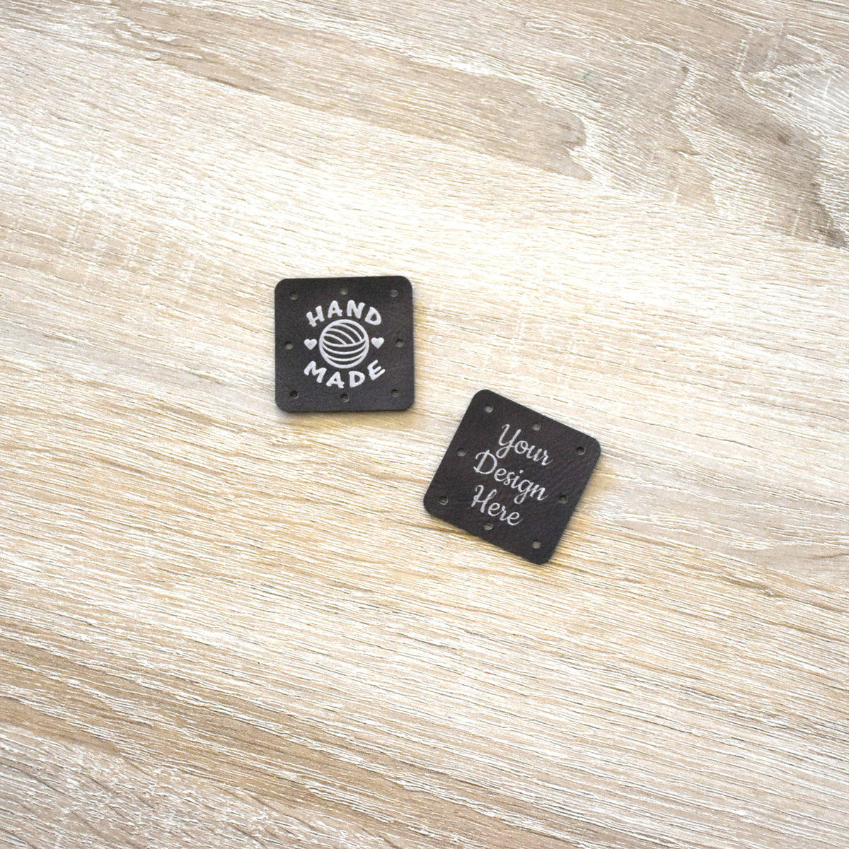 Wholesale Metallic Inlay Sew-On Patches - Brown