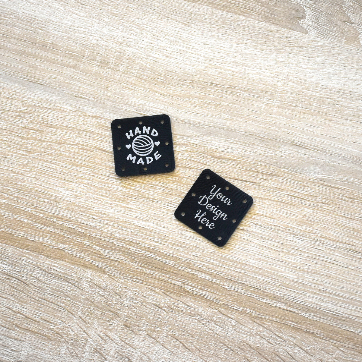 Custom Metallic Inlay Sew-On Patches - Black