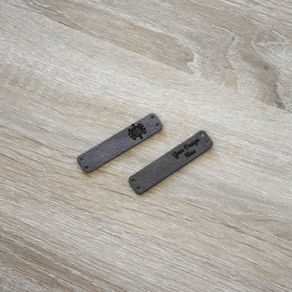 Custom Ultrasuede Sew-On Tags - Beaver