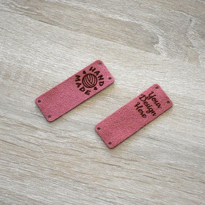 Custom Ultrasuede Tags & Patches - Picante