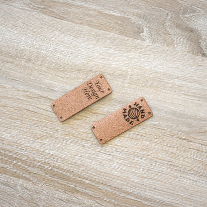 RE - ORDER - Natural Cork Sew-On Tags