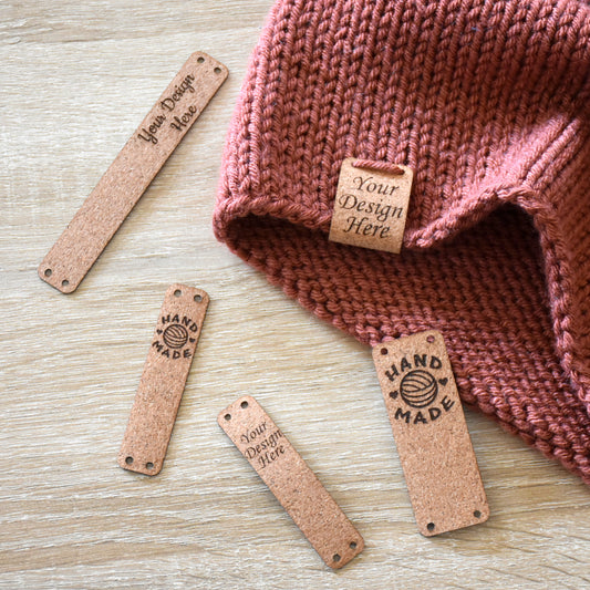 Wholesale - Natural Cork Sew-On Tags