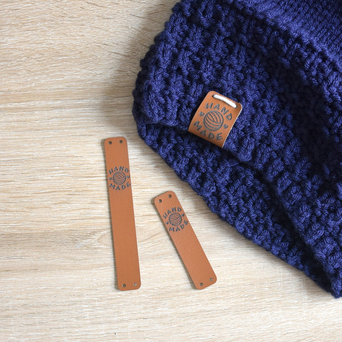PRE - MADE Ultraleather Sew-On Tags - Curry