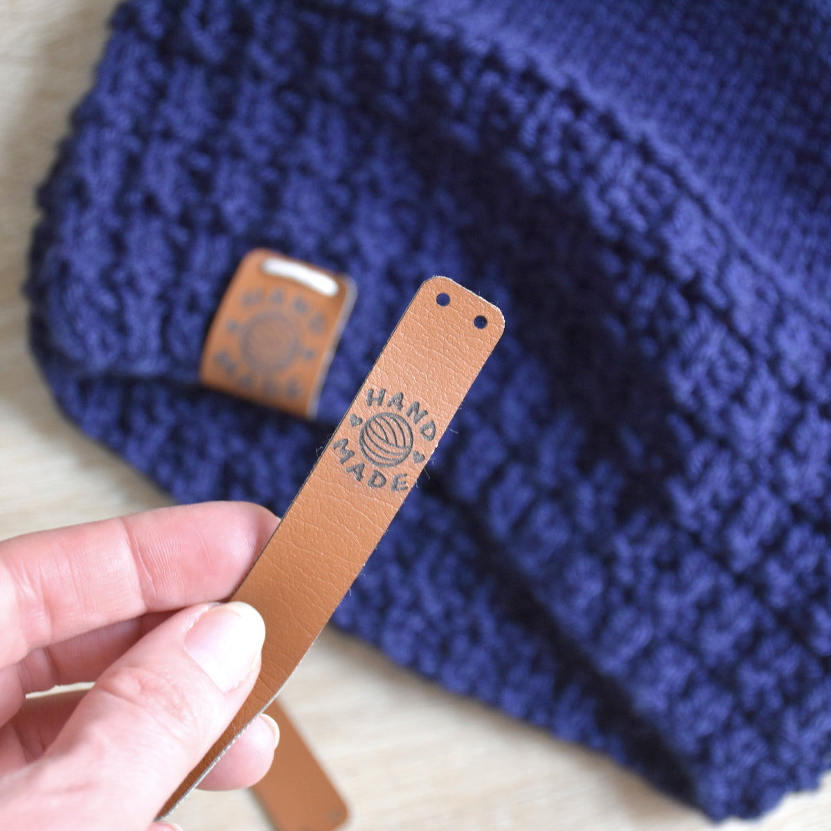 PRE - MADE Ultraleather Sew-On Tags - Curry
