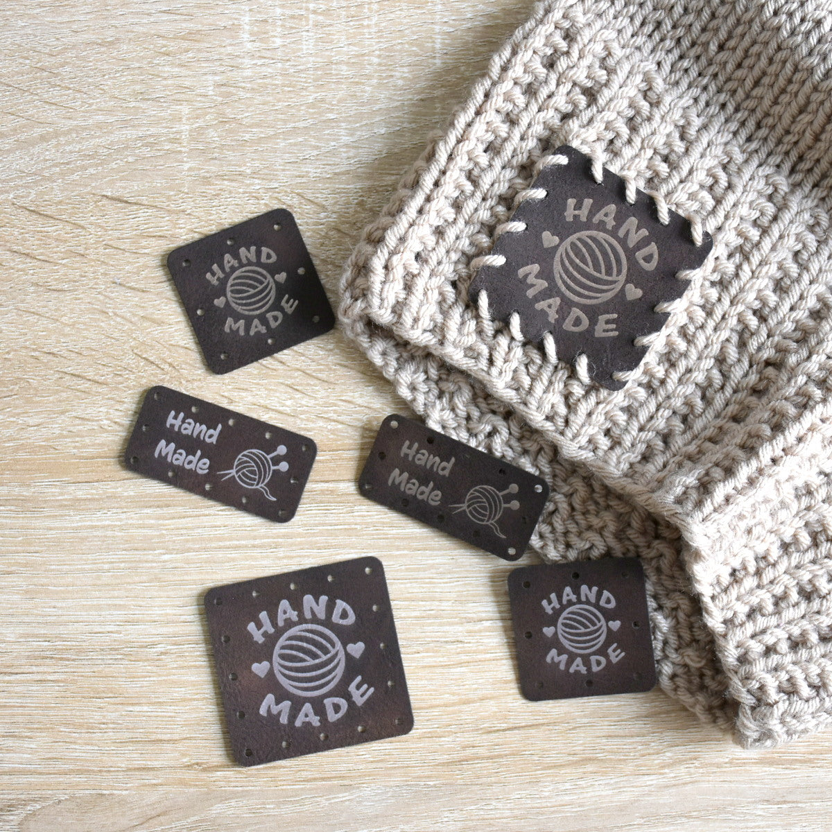 PRE - MADE Metallic Inlay Patches - Brown