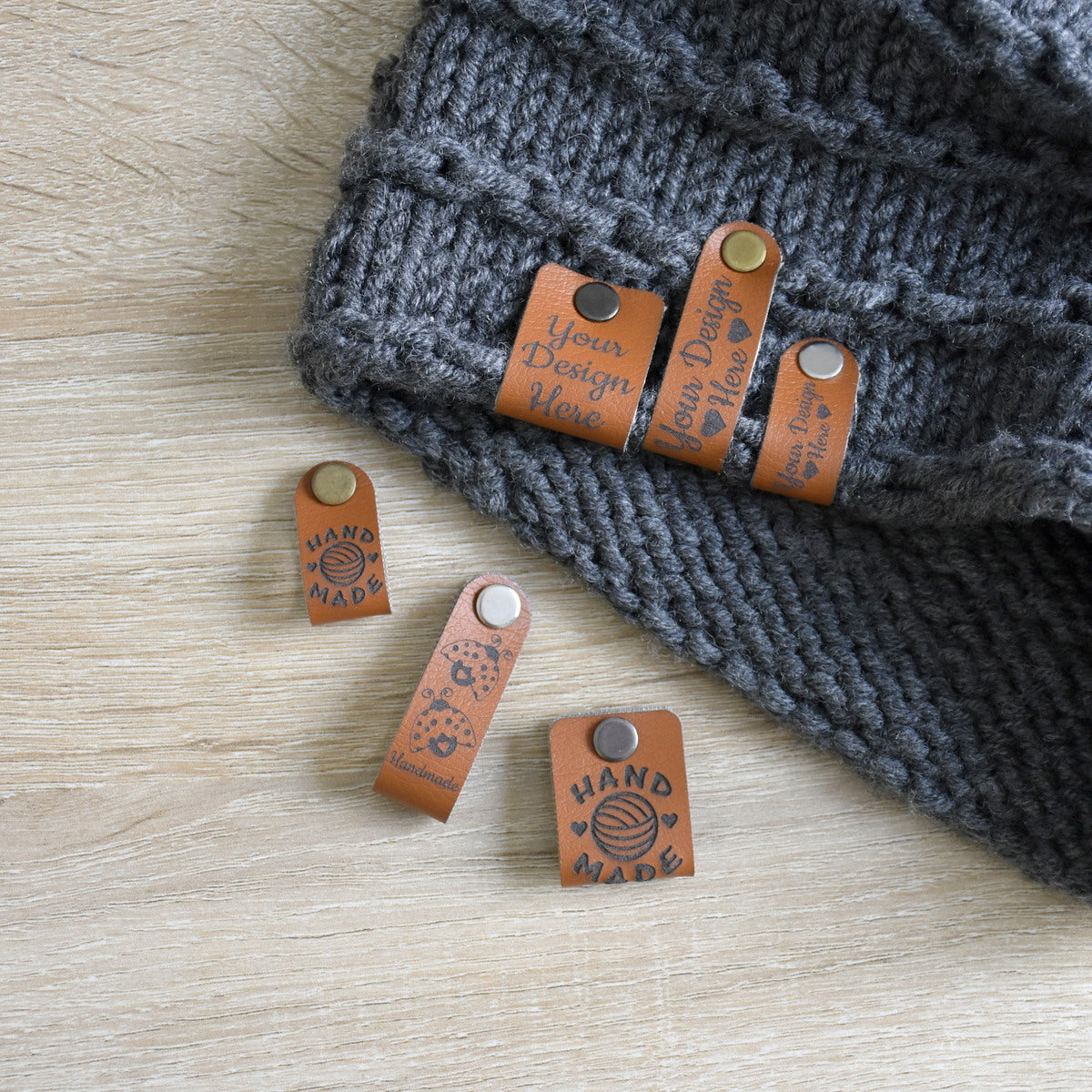 RE - ORDER - Ultraleather Rivet Tags - Curry