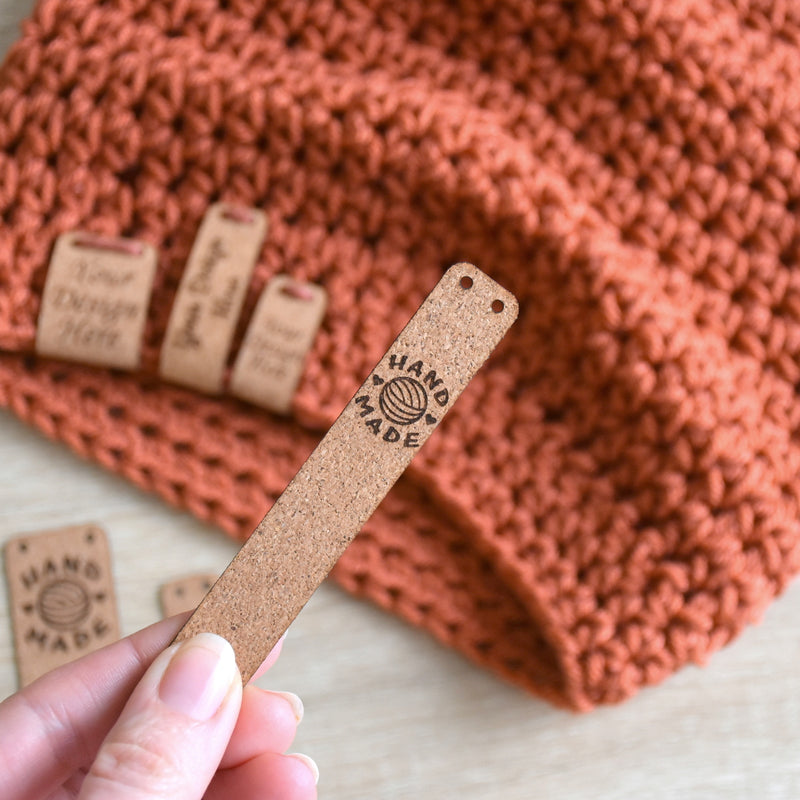 RE - ORDER - Natural Cork Sew-On Tags