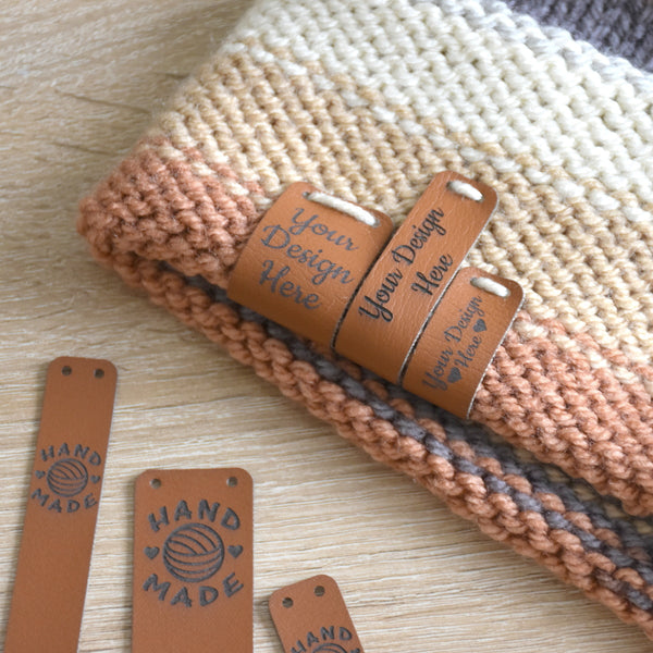 RE-ORDER - Ultraleather Sew-On Tags - Curry