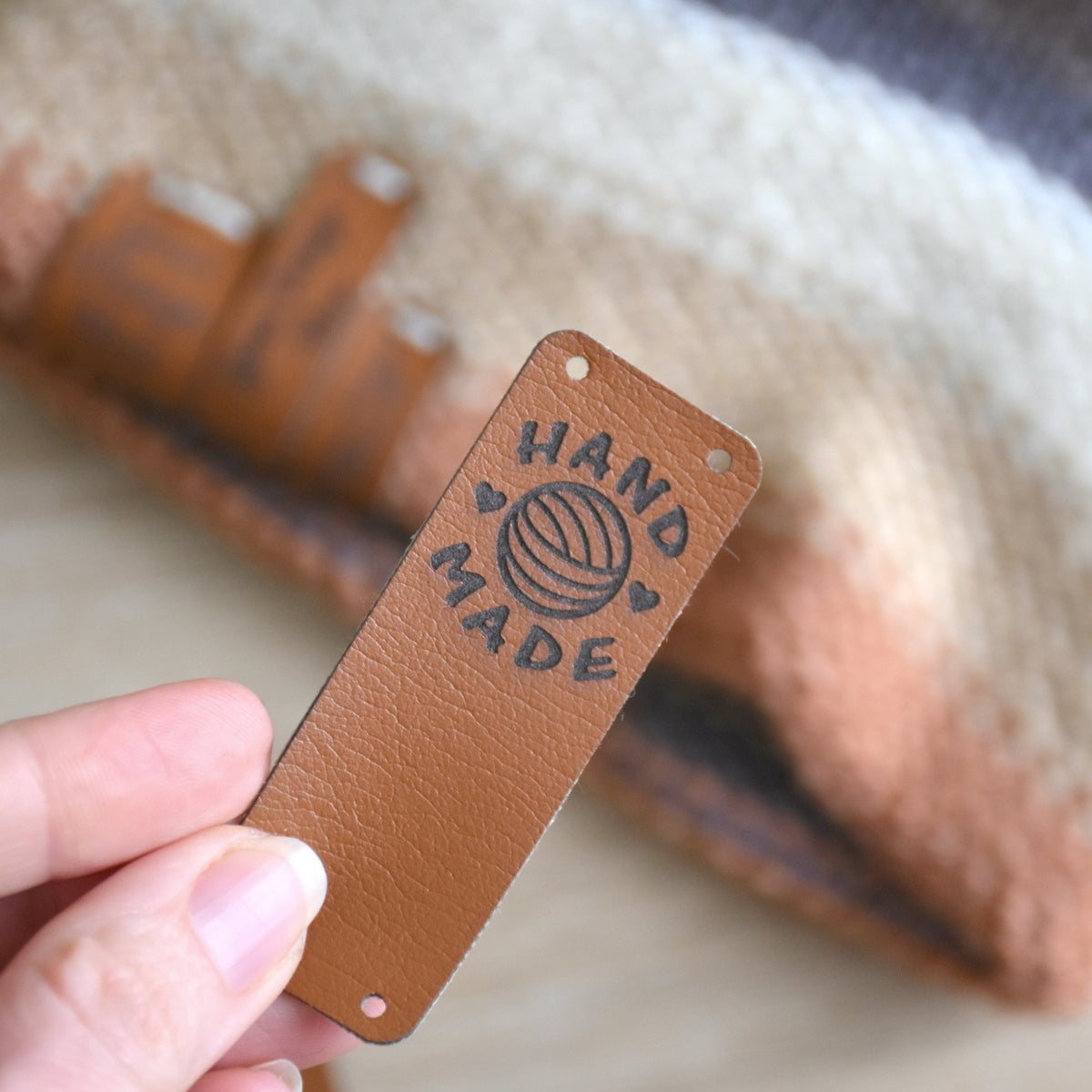 RE-ORDER - Ultraleather Sew-On Tags - Curry