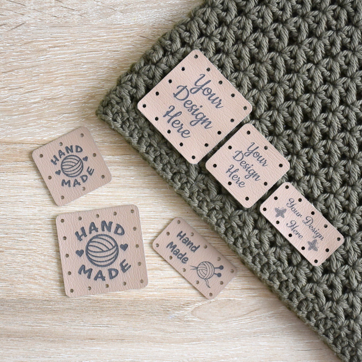 RE - ORDER - Ultraleather Sew-On Patches - Cashmere