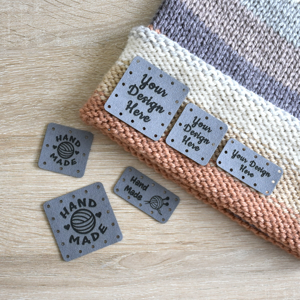 RE-ORDER - Ultrasuede Sew-On Patches - Pewter