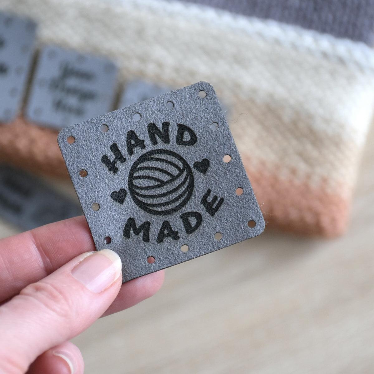 RE-ORDER - Ultrasuede Sew-On Patches - Pewter