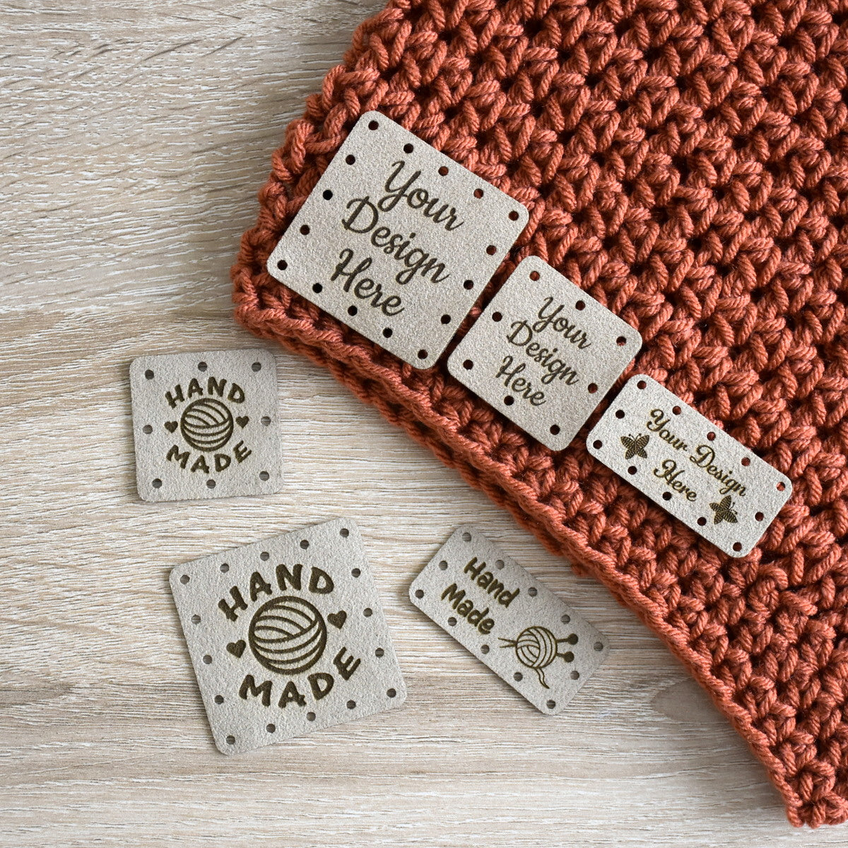 RE-ORDER - Ultrasuede Sew-On Patches - Sahara