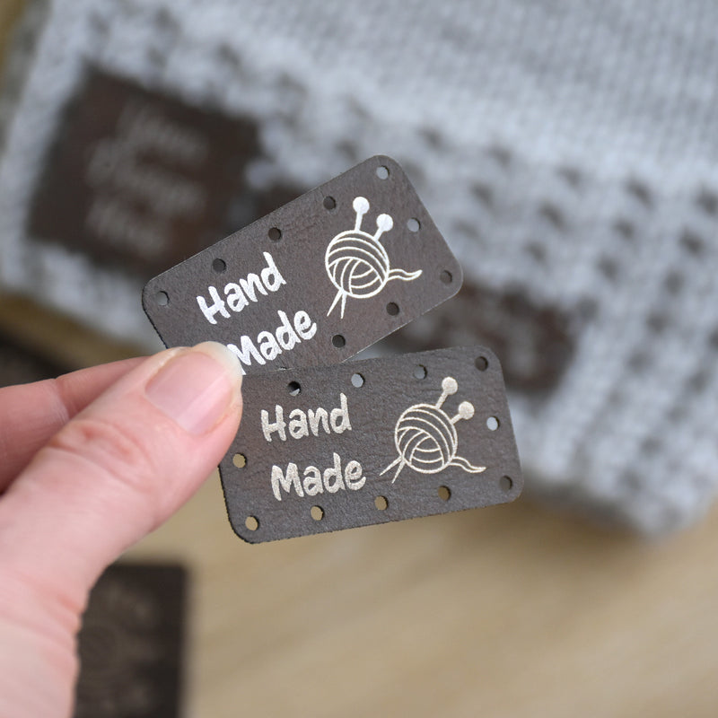 RE - ORDER - Metallic Inlay Sew-On Patches - Brown