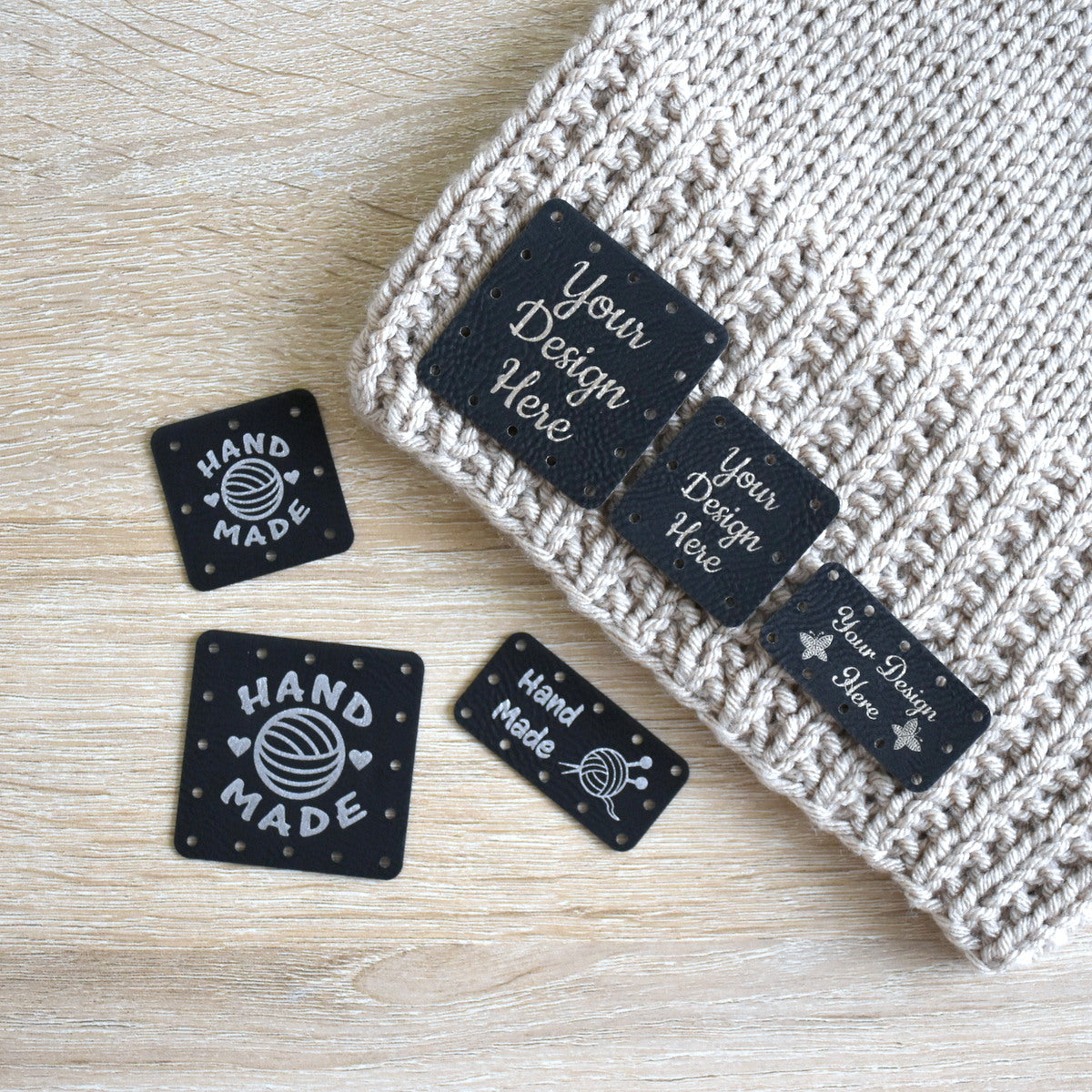 RE - ORDER - Metallic Inlay Sew-On Patches - Black