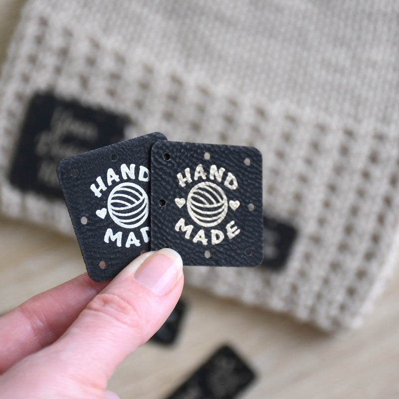 RE - ORDER - Metallic Inlay Sew-On Patches - Black