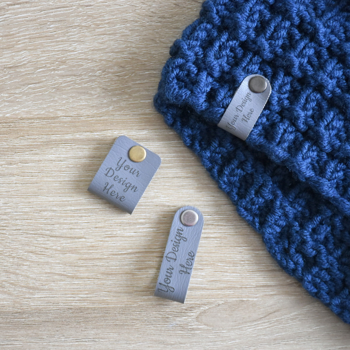 Wholesale Ultraleather Rivet Tags - Granite