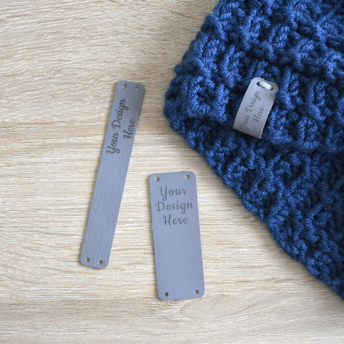 Wholesale Ultraleather Sew-On Tags - Granite