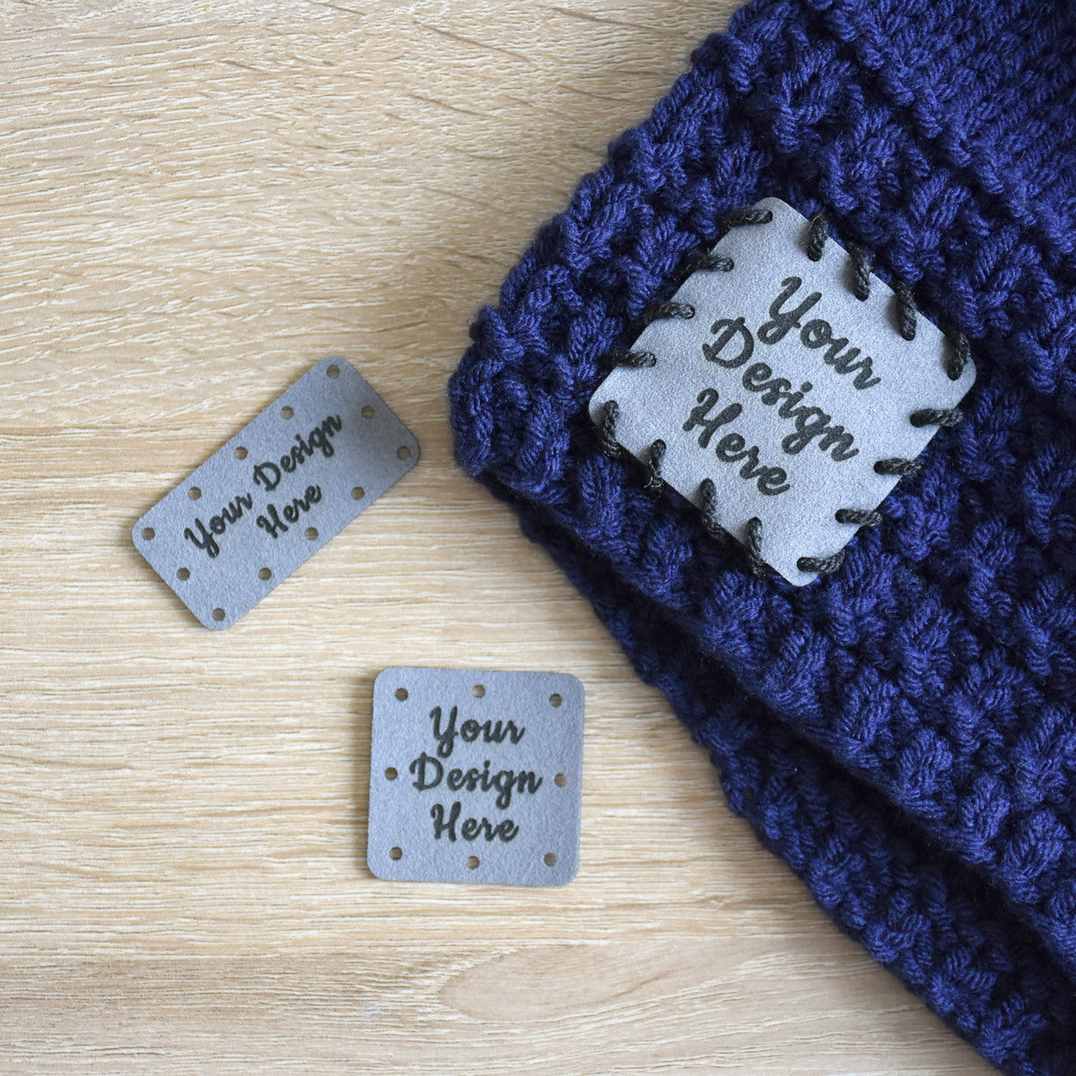 Wholesale Ultrasuede Sew-On Patches - Pewter