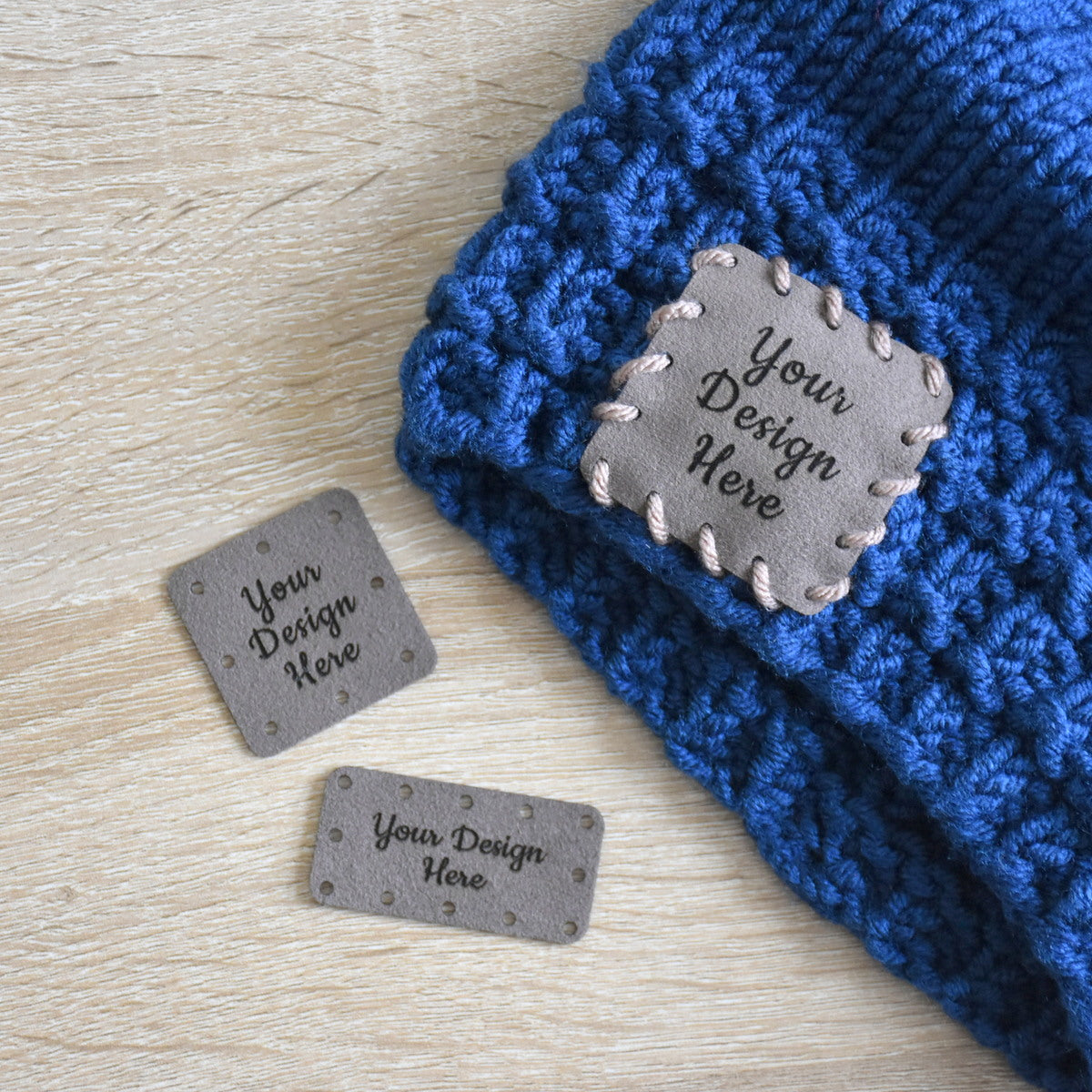 Custom Ultrasuede Sew-On Patches - Beaver