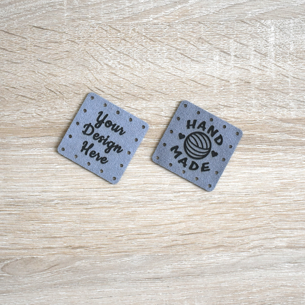 RE-ORDER - Ultrasuede Sew-On Patches - Pewter