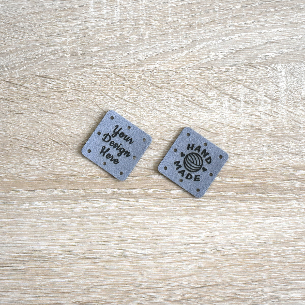 RE-ORDER - Ultrasuede Sew-On Patches - Pewter